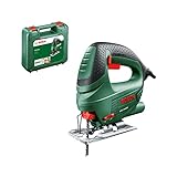 BOSCH HOME AND GARDEN STICHSÄGE PST 650 (500 WATT, SCHNITTTIEFE IN STAHL/HOLZ 4MM/65MM, IM KOFFER) GRÜN