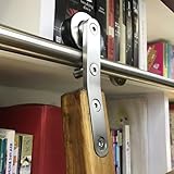 RUNDROHR-SCHIEBE-BIBLIOTHEKS-HARDWARE, ROLLENDES KOMPLETTES SCHIENENSET (OHNE LEITER), ROLLENDE BIBLIOTHEKSLEITER-HARDWARE AUS EDELSTAHL, VERSCHIEBBARE RUNDE SCHIENE/SCHIENE FOR ZUHAUSE/INNENRAUM/LOFT