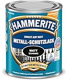 HAMMERITE METALLSCHUTZLACK MATT SCHWARZ 0,250L